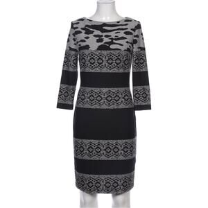 JOSEPH RIBKOFF Mixed Print Sheath Dress Black Gray Knit Women’s Size 12
